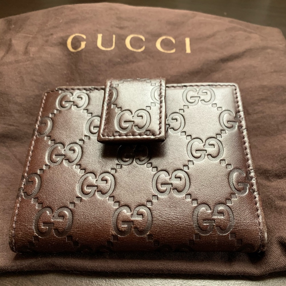 Gucci leather wallet for women